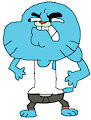 Gumball Watterson in his Undershirt