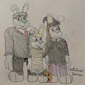 Chinsworth Family Halloween (Late Halloween Art) by SmokeyBunBun