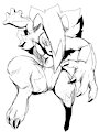 Sketch 127 - Midnight Lycanroc by WinickLim
