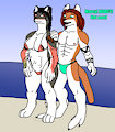 Axel and Marcy swimsuits! by 4x4pup