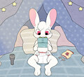 Gaming in sheets by Bunnyoffuzz