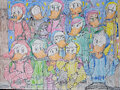 Ducktales Crew in spacesuits on the Moon in space by DuckToons