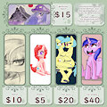 Commissions Sheet info