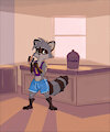 Bri the Raccoon Steals a Cookie.