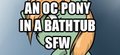 Pumpkin Tail has a bath~