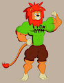 Lionhunk Flexing by IanSimmaus