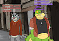 Brok and Graff in the bottomless friendly town