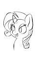 Rarity Sketch by kittykit27