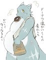 Snack time after showering by Flaxia
