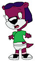 Jelly Otter in her White Underwear and Short Sleeve Shirt