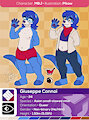 Giuseppe Connoi Reference Sheet by novecomics