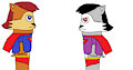 Super Squirrel And Super Fox: Bizarro Squirrel by jeremycrimson