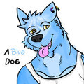 A Blue Dog  by Floofyjackal