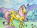 Original painting for sale FLUTTERSHY by jupiterjenny