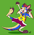 Dragon-jumping for joy!