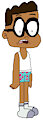 Theo Merton Jr in his Undershirt, Boxers and Socks