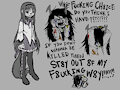 homura and vris by Clownstongue