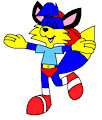 Alex the Fox in his speedo