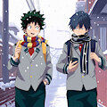 Nakatomi Kaemon and Izuku Midoriya