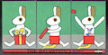 Rabbit Opening Gift Box (by Cottage of Colors)
