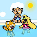 Pool Party -By slushythecat25-