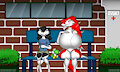 Gardelia con Emma la pequeña que ella quiere como su hija. by Crushtar