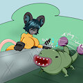 PET THE LIZARD by mazethemaus