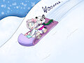 Sledding Hamsters -By NazzNikoNanuke-