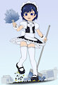 maid Kaiko cleans up(?) by AlloyRabbit