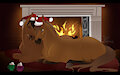 Resting warm from the cold after a long day by Swag2Dragon