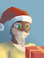 Christmas Wolf by AviFoxArtist