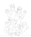 Xmas Card: lines
