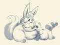 Fluffdance and MiniNim by PurpleKecleon