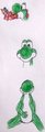 macro Yoshi vores Tails