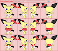 Bolty Pichu Model Sheet