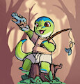 Fishing in the forest - Gift commission from Alas Negras