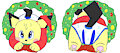 Christmas Pichu Wreath -By HangyakuNeko-