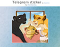 Telegram stickers for Pantheritty