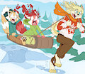 *C*_Sleigh-ridin' husky style! by Fuf