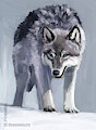 Wolf speedpaint by WerewolfDegenerate