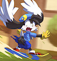 Commission - Klonoa wardrobe malfunction by LKIWS