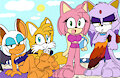 Sonic Girls at the Beach 1