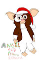 FA: Gizmo wearing a Santa Hat