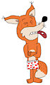 Washington the Fox in Boxers