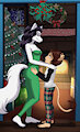 Close Under the Mistletoe - COMM by DGEmporium
