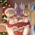 sexy christmas girls by SilverMoriko