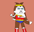 Colleen Fighting In Wonder Woman Costume