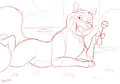 Fox Sketch~ by Hyde3291