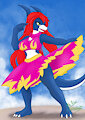 Flamedramon's skirt