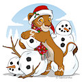 Ginger Builds a Snowman